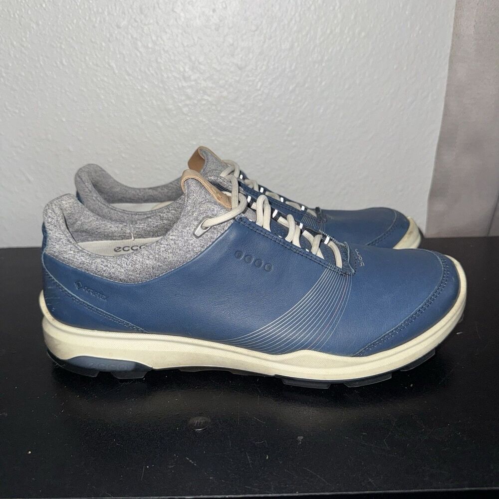 ECCO Biom Hybrid 3 GTX Spikeless Golf Shoes Womens 40 (US 9) Blue Waterproof